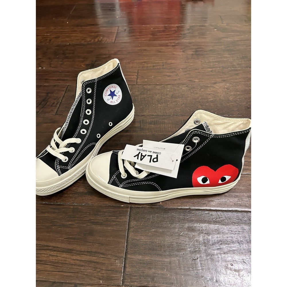 Converse Chuck Taylor All-Star 70 Hi Comme des Garcons Black Play NWOB M9 W11